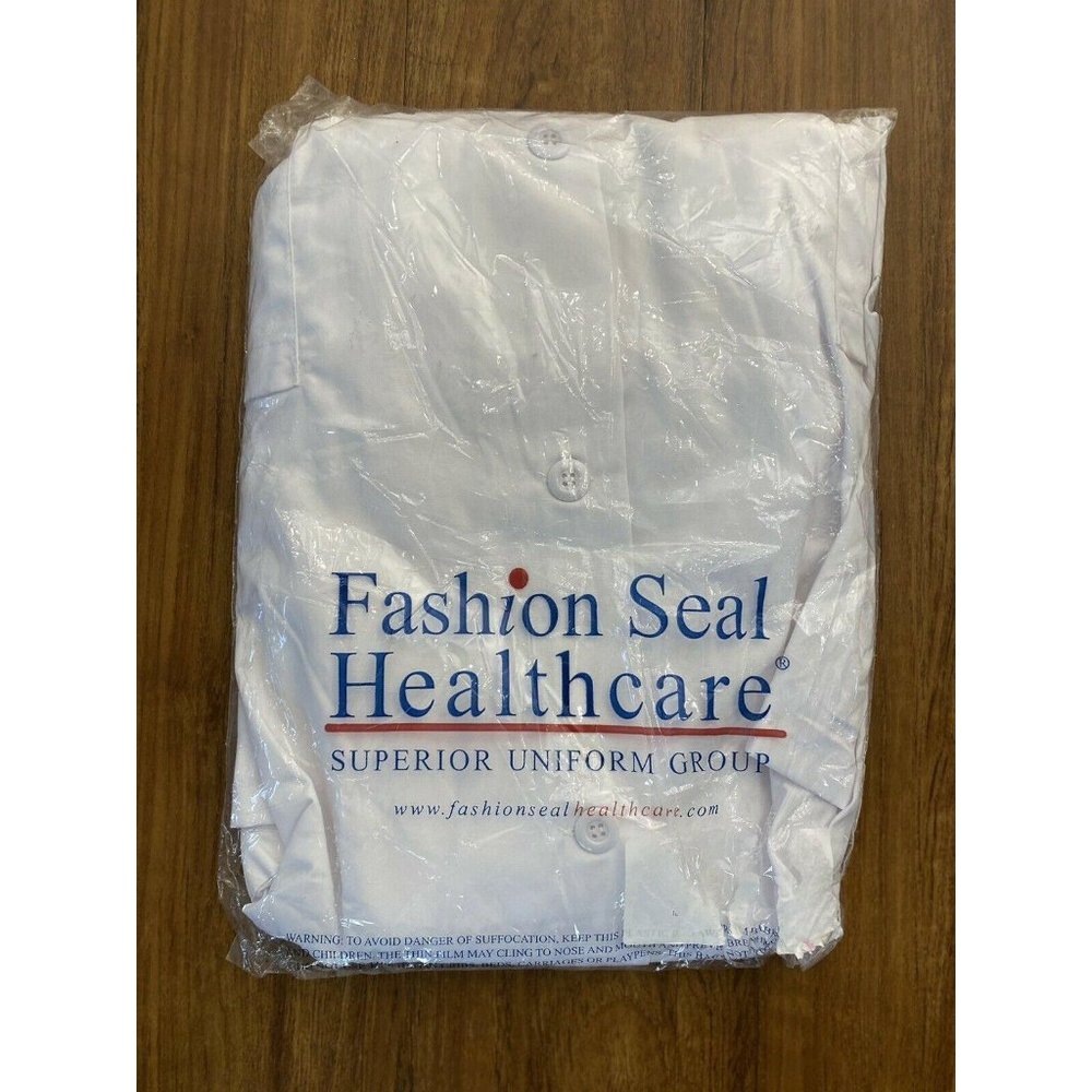 Fashion Seal Healthcare Knee Length White Lab Coat - Picture 5 of 12